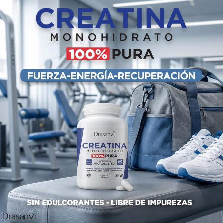 DRASANVI CREATINA MONOHYDRATO 80 MESH SABOR NEUTRO 270 COMPRIMIDOS