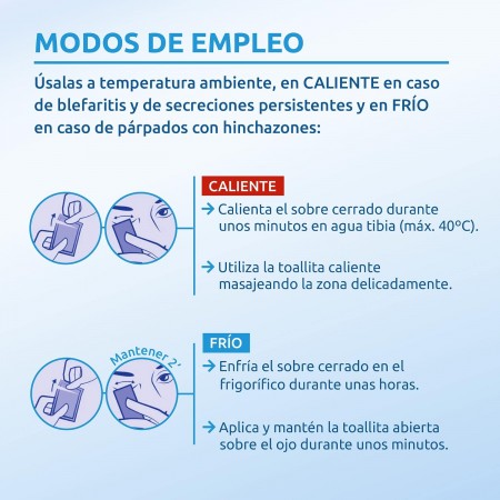 CARE+ TOALLITAS HIGIENICAS OFTALMICAS TECNOLOGIA PLATA 30 MONODOSIS ESTERILES