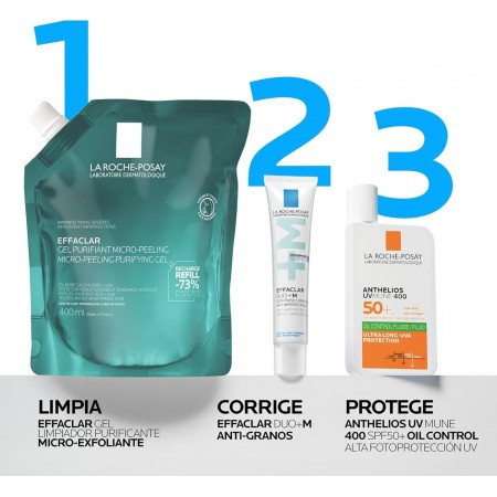 LA ROCHE POSAY EFFACLAR GEL PURIFICANTE MICROEXFOLIANTE 400 ML REFILL