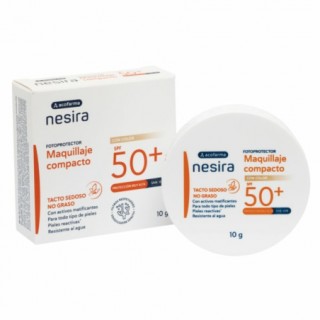 ACOFARMA NESIRA MAQUILLAJE COMPACTO COLOR Y SPF50+ TACTO SEDOSO MATIFICANTE 10 G