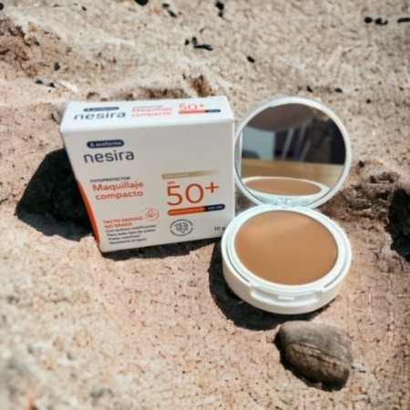ACOFARMA NESIRA MAQUILLAJE COMPACTO COLOR Y SPF50+ TACTO SEDOSO MATIFICANTE 10 G