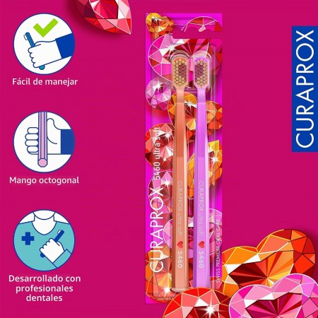 CURAPROX DUPLO CEPILLO 5460 ULTRA SOFT LOVE EDITION 2 CEPILLOS