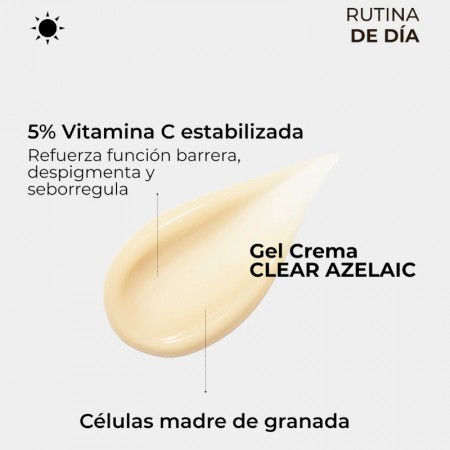 SEGLE COFRE DESPIGMENTANTE CLEAR AZELAIC GEL CREMA DIA 30ML + CLEAR SKIN R GEL CREMA 30ML LATA ROJA