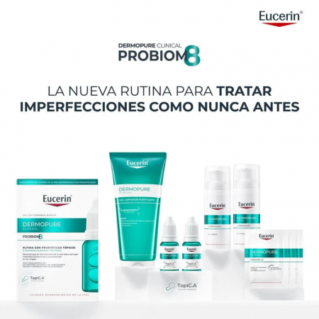 EUCERIN DERMOPURE CLINICAL PROBIOM8 RUTINA CON PROBIOTICOS 8 SEMANAS 4 PRODUCTOS