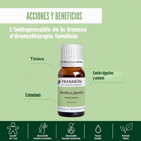 PRANAROM ACEITE ESENCIAL DE MENTA PIPERITA 10 ML