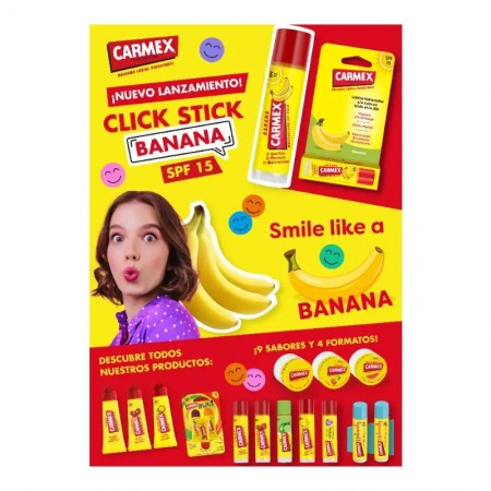 CARMEX BALSAMO LABIAL HIDRATANTE SPF15 SABOR BANANA STICK 4,25 G