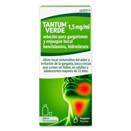 TANTUM VERDE 1.5 MG/ML COLUTORIO ENJUAGUE BIUCAL 240 ML
