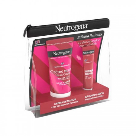 NEUTROGENA PACK CREMA DE MANOS CONCENTRADA SIN PERFUME (ROJA)+ BALSAMO LABIOS REPARACION INTENS CICA