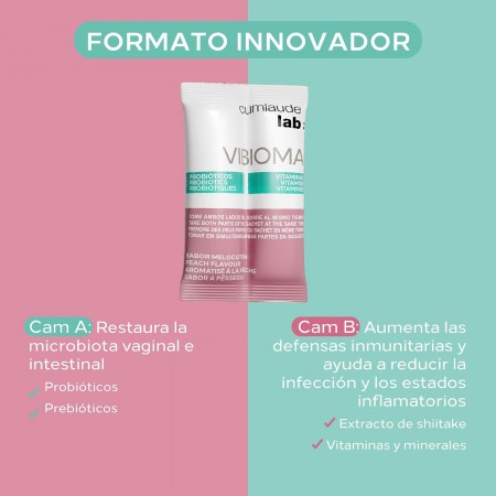 CUMLAUDE LAB: VIBIOMA 14 SOBRES 3 G SABOR MELOCOTON