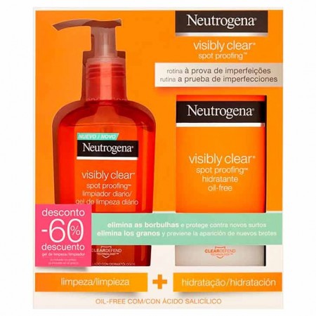 PACK NEUTROGENA VISIBLY CLEAR SPOT PROOFING LIMPIADOR 200 ML + HIDRATANTE 50 ML