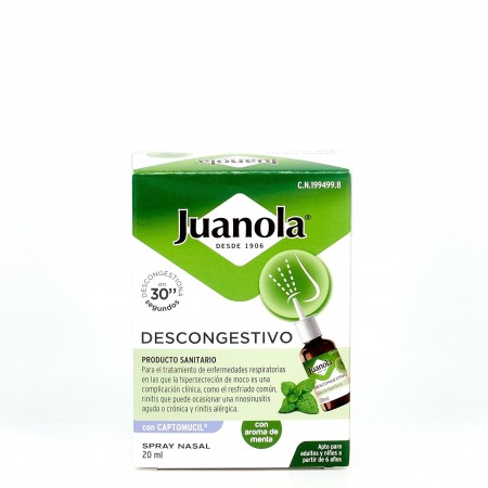 JUANOLA DESCONGESTIVO SPRAY NASAL 1 ENVASE 20 ML