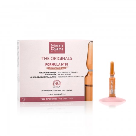 MARTIDERM FORMULA Nº 10 HD COLOR TOUCH SPF30 10 AMPOLLAS 2 ML