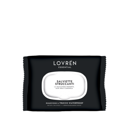TOALLITA DESMAQUILLANTE WATERPROOF 20 UNIDADES LOVREN
