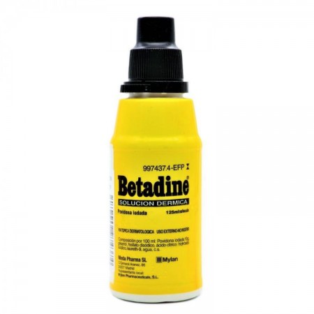 BETADINE 100 mg/ml SOLUCION CUTANEA 1 FRASCO 125 ml