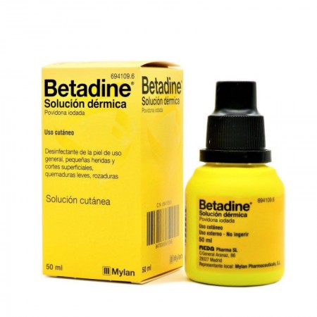 BETADINE 100 mg/ml SOLUCION CUTANEA 1 FRASCO 50 ml