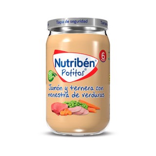 NUTRIBEN POTITO JAMON Y TERNERA CON MENESTRA DE VERDURAS 235 G