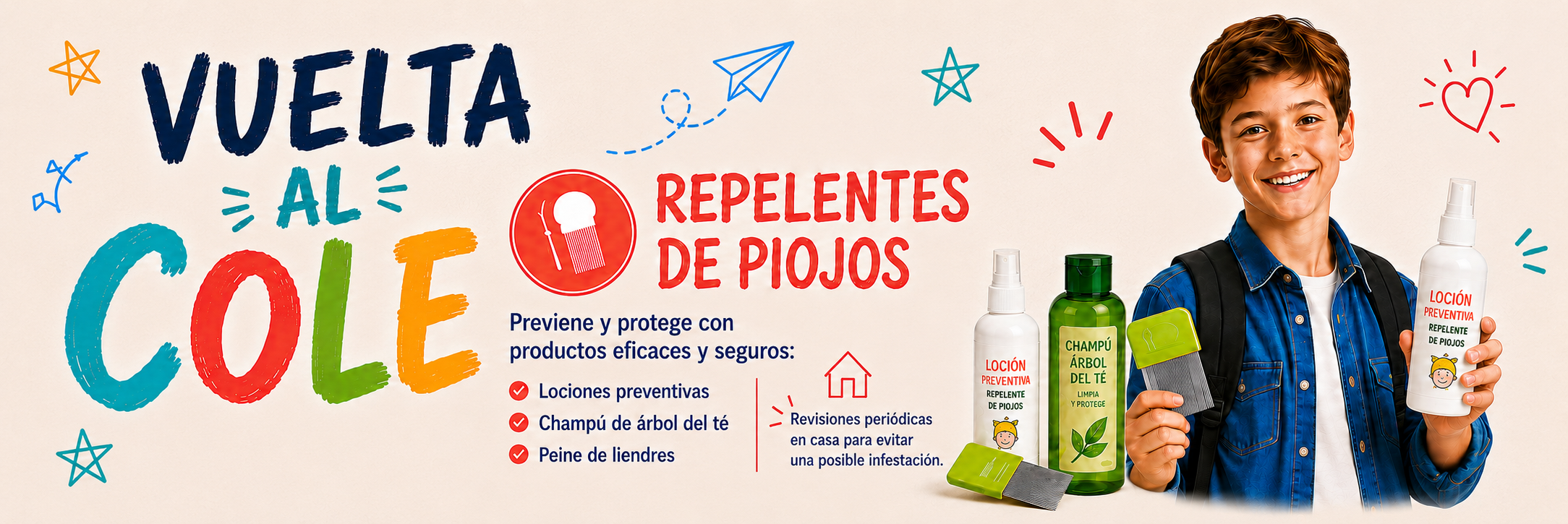 vuelta al cole piojos